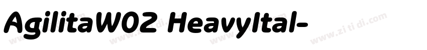 AgilitaW02 HeavyItal字体转换